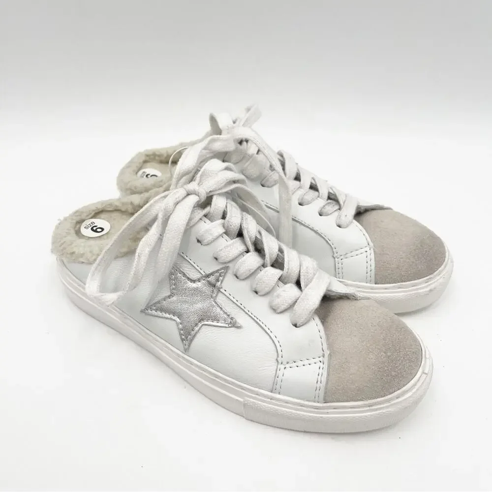 NEW STEVEN Shoes Steve Madden Prancey Slip On Sneakers Multi White Size 6 NWOT